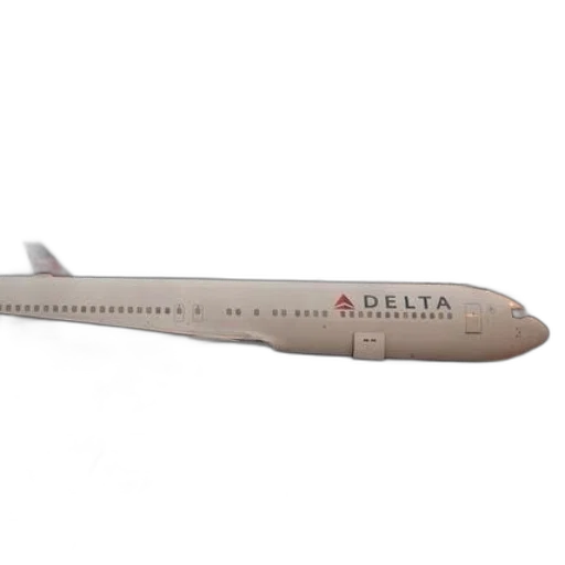 delta, airplane, parked, airport transparent PNG cut-out