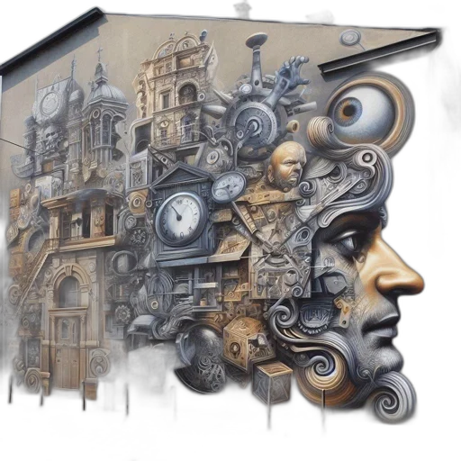 building, face, mask, concept art transparent PNG cut-out