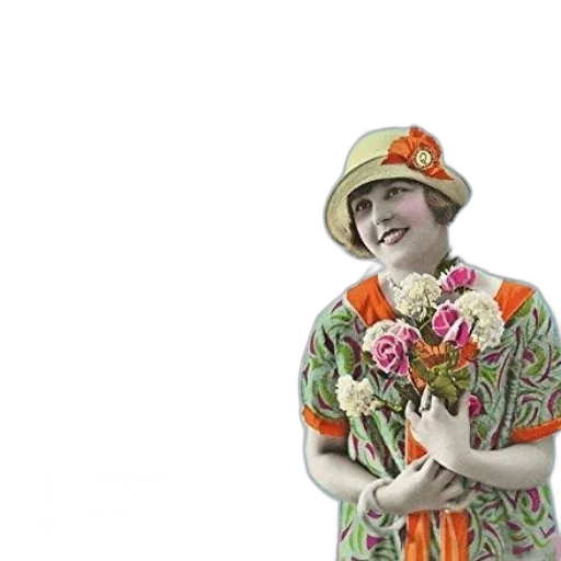 flower, hat, staff, 3d render transparent PNG cut-out