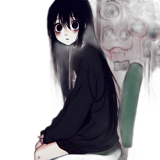 dress, flower, mask, creature transparent PNG cut-out