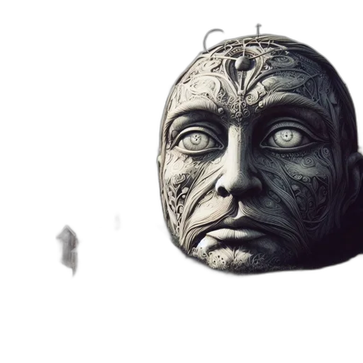 mask, face, crown, creature transparent PNG cut-out