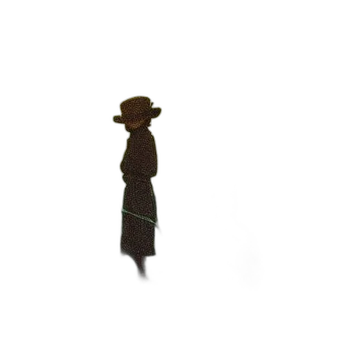 hat, staff, dress, umbrella transparent PNG cut-out