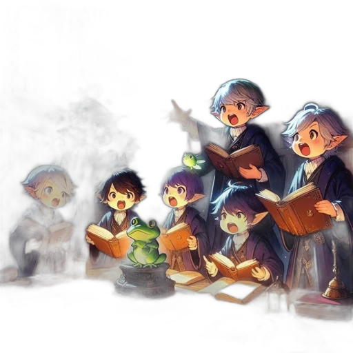 concept art, fantasy art, watercolor, pixel art transparent PNG cut-out