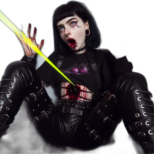 staff, jacket, cyberpunk, concept art transparent PNG cut-out