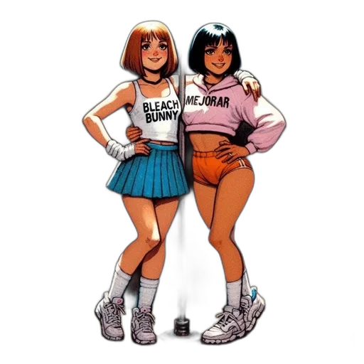 comic book art, concept art, cartoon, pixel art transparent PNG cut-out