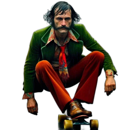 jacket, face, staff, concept art transparent PNG cut-out