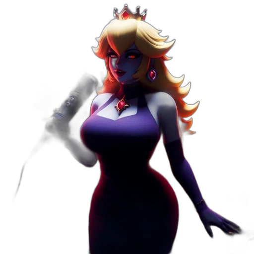 crown, dress, staff, concept art transparent PNG cut-out