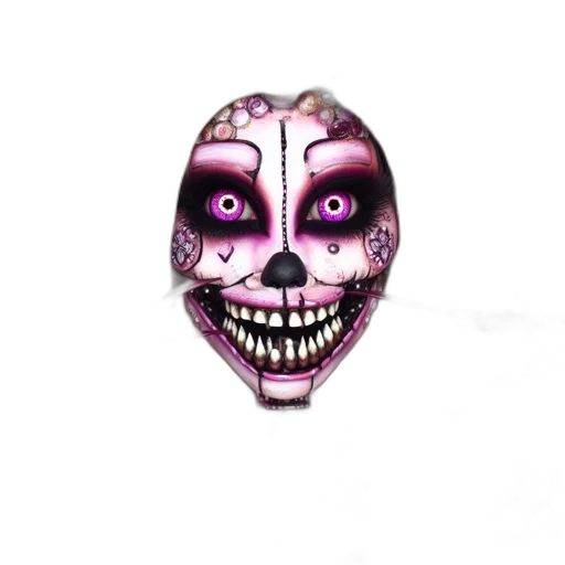 mask, jewelry, face, 3d render transparent PNG cut-out