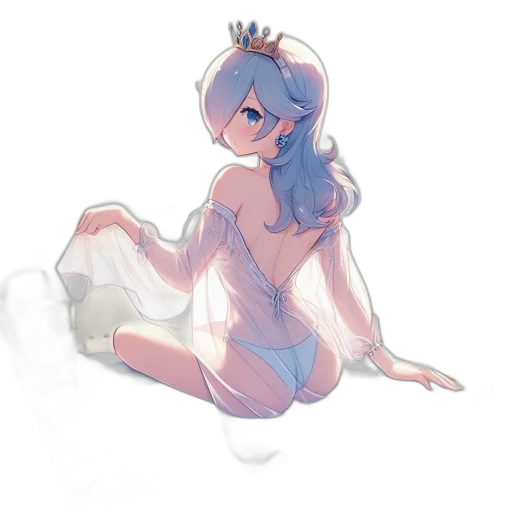 crown, dress, creature, robot transparent PNG cut-out