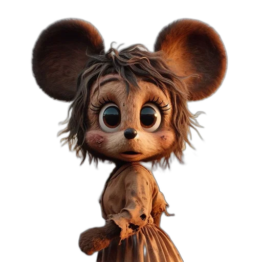 creature, animal, staff, hair transparent PNG cut-out