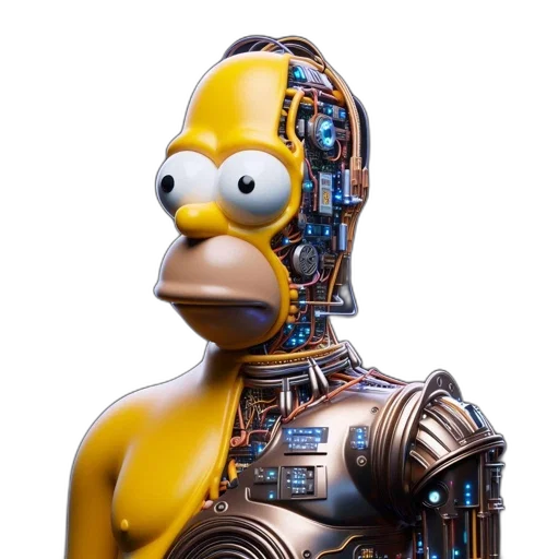 robot, mask, animal, 3d render transparent PNG cut-out