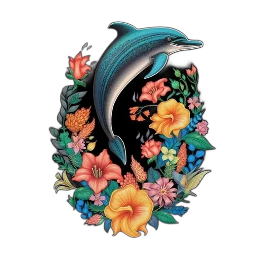jewelry, flower, vaporwave, watercolor transparent PNG cut-out