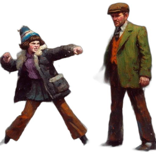 hat, jacket, staff, concept art transparent PNG cut-out