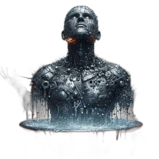 mask, face, robot, concept art transparent PNG cut-out