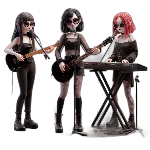 concept art, cartoon, comic book art, 3d render transparent PNG cut-out