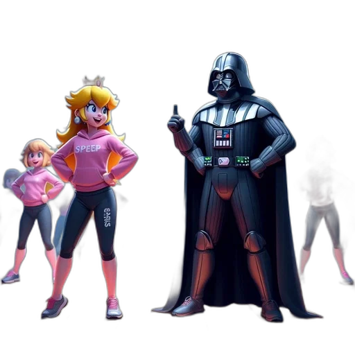 concept art, comic book art, 3d render, pixel art transparent PNG cut-out