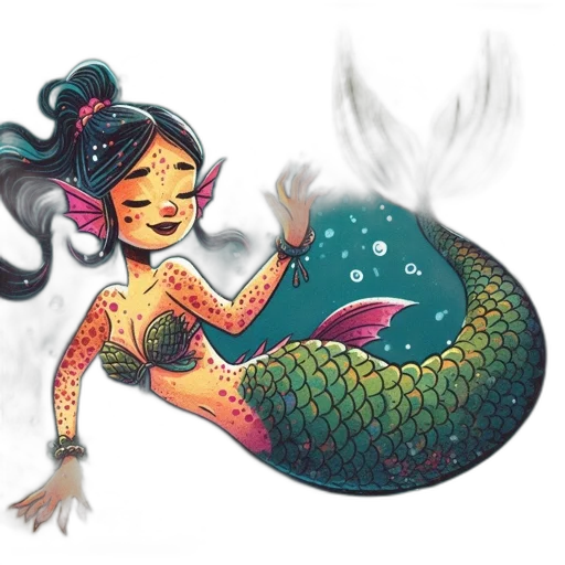 fantasy art, concept art, watercolor, pixel art transparent PNG cut-out