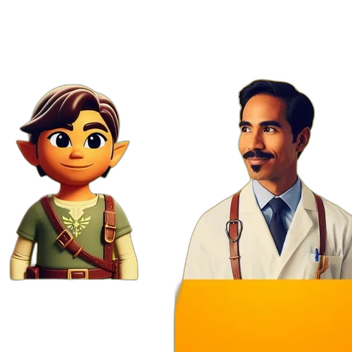 staff, concept art, cartoon, pixel art transparent PNG cut-out