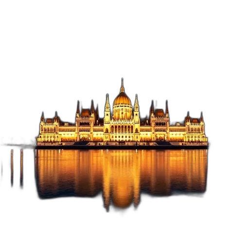 building, crown, concept art, photorealistic transparent PNG cut-out