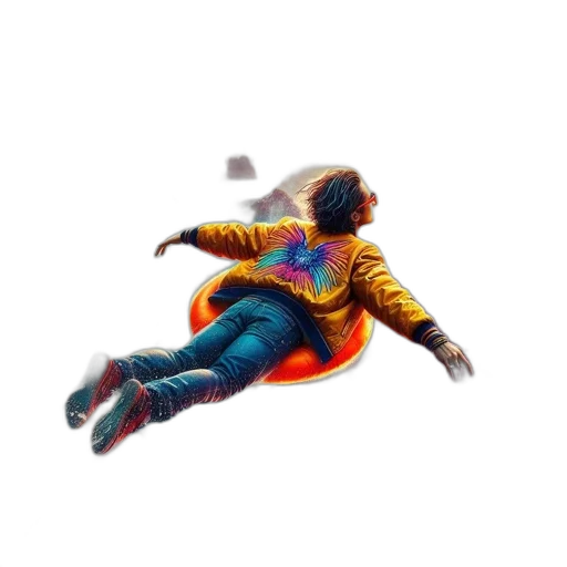 jacket, hair, shoes, creature transparent PNG cut-out