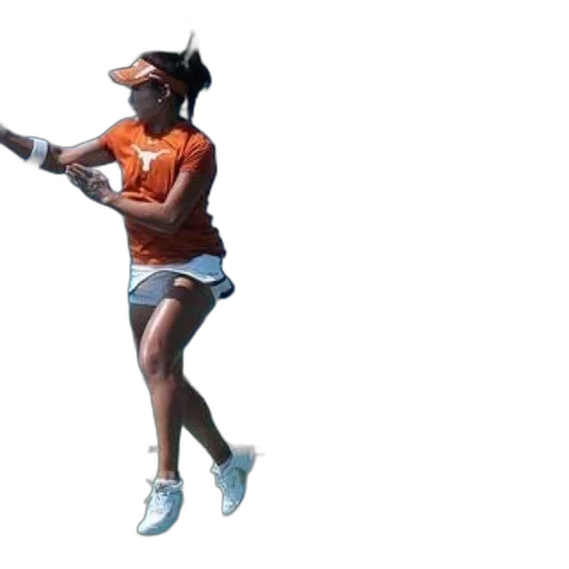 3d render, tennis, player, orange transparent PNG cut-out