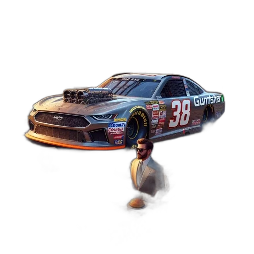 car, animal, weapon, 3d render transparent PNG cut-out