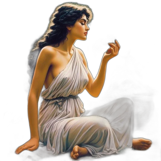 dress, jewelry, photorealistic, oil painting transparent PNG cut-out