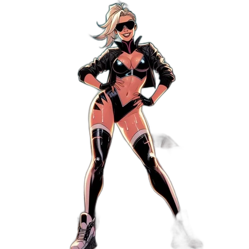comic book art, concept art, cartoon, 3d render transparent PNG cut-out
