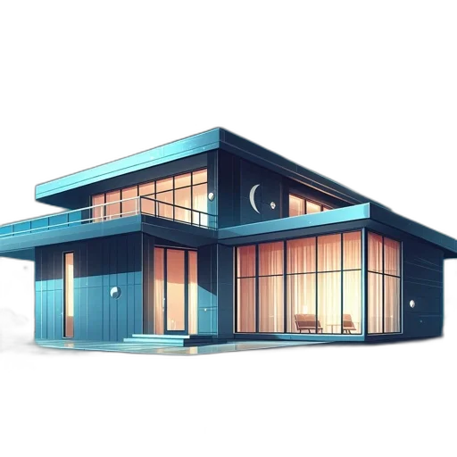 building, furniture, 3d render, concept art transparent PNG cut-out