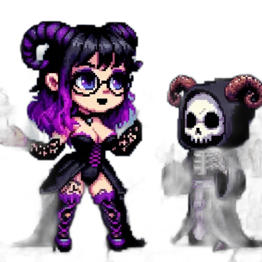 pixel art, concept art, fantasy art, cartoon transparent PNG cut-out