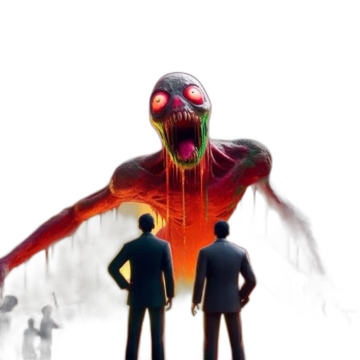 creature, mask, concept art, 3d render transparent PNG cut-out
