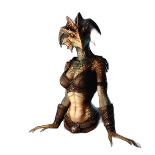 dragon, creature, animal, staff transparent PNG cut-out