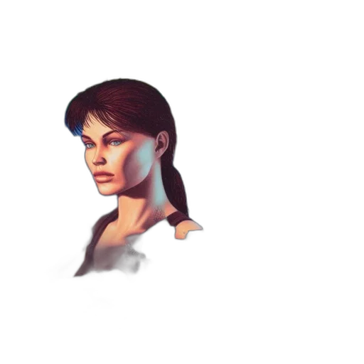 face, staff, pixel art, photorealistic transparent PNG cut-out