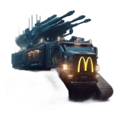weapon, robot, food, car transparent PNG cut-out