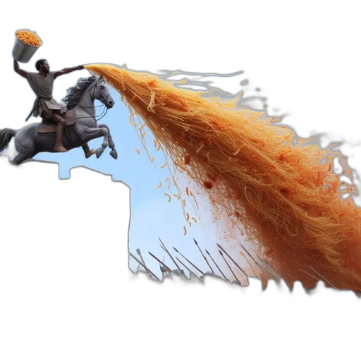 hair, dragon, weapon, staff transparent PNG cut-out