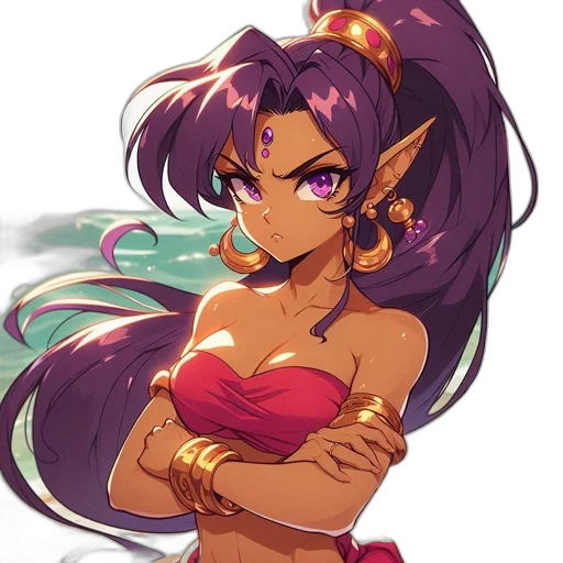 staff, anime, fantasy art, pixel art transparent PNG cut-out