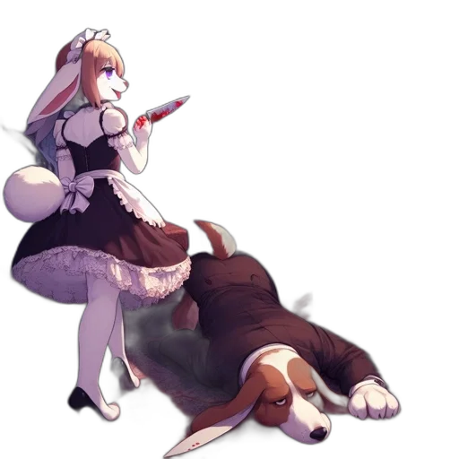 staff, dress, animal, creature transparent PNG cut-out