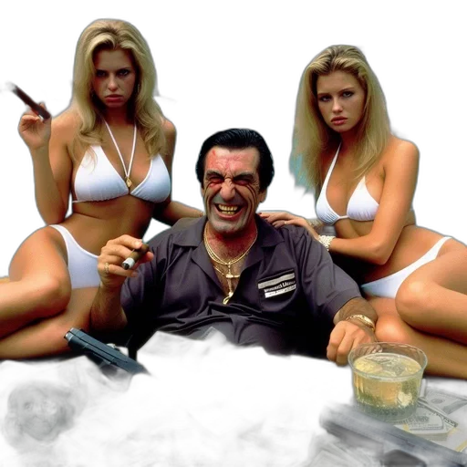photorealistic, concept art, man, named transparent PNG cut-out