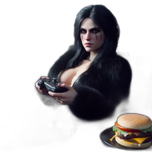 food, dress, concept art, photorealistic transparent PNG cut-out