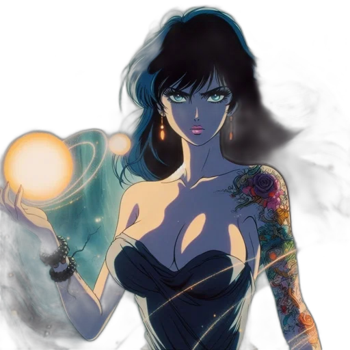 dress, comic book art, fantasy art, concept art transparent PNG cut-out