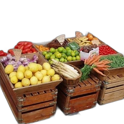 food, variety, fresh, produce transparent PNG cut-out