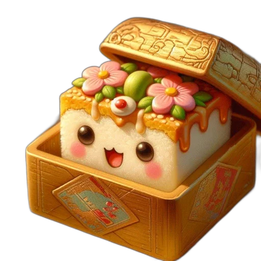 food, crown, concept art, photorealistic transparent PNG cut-out