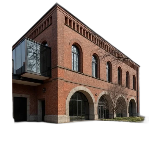 building, staff, 3d render, photorealistic transparent PNG cut-out