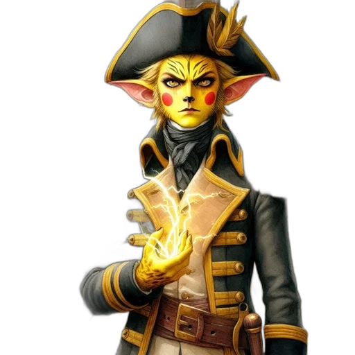 staff, mask, jacket, fantasy art transparent PNG cut-out
