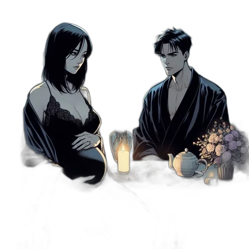 concept art, comic book art, fantasy art, watercolor transparent PNG cut-out