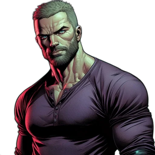 comic book art, concept art, cyberpunk, cartoon transparent PNG cut-out