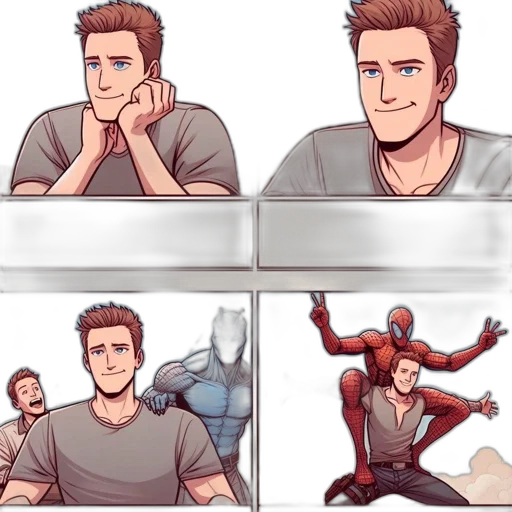 comic book art, concept art, cartoon, anime transparent PNG cut-out