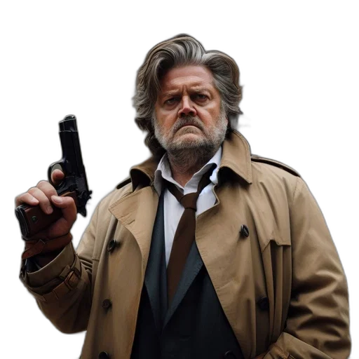jacket, weapon, staff, face transparent PNG cut-out