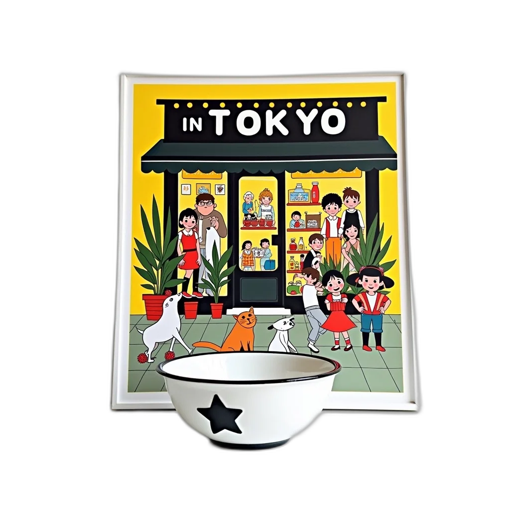 city street, white, ceramic, bowl transparent PNG cut-out
