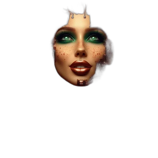 mask, face, creature, crown transparent PNG cut-out